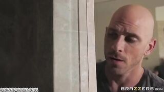 The pretty girl was fucked hard by Johnny Sins in the bedroom