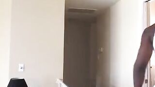 A black man with a big dick fucks in his ass a hot blonde