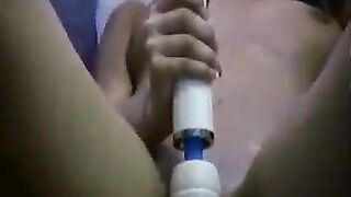 The second guy led the first, who caressed himself, to a powerful orgasm