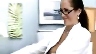 Hot Italian teacher fucks her student in the classroom on his table