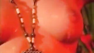 Peeping at porn from home with a brunette and solo performance