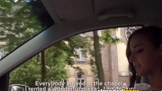A newly married bride has sex with a taxi driver and gets her legs spread