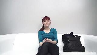 An 18-year-old red-haired girl agreed to attend a casting for a nipple audition