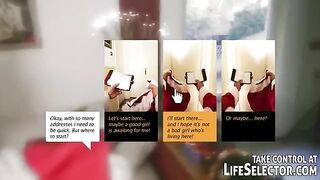 Santa has very bad habits and is depraved in this scene