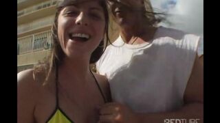 Babe was fucked after a bicycle walk, similar to other steamy encounters