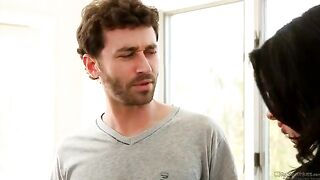 Two men fucked the sexy brunette Veronika Avluv in a hardcore threesome