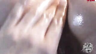 Fingered pussy with a great cumshot in POV HD quality