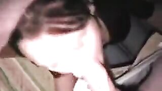 A hot brunette lover skillfully does a blowjob in this video