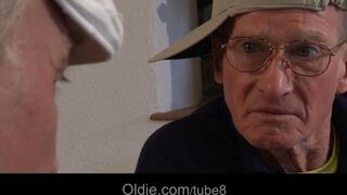 Two mature people fucked by young girlfriends in an intense session