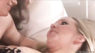 Two mature lesbians have fun without guys, licking each other’s pussies