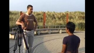 An Indian girl is having fun with two guys