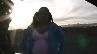 A fat woman with big boobs is ready to do anything for a dick