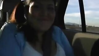 A fat woman with big boobs is ready to do anything for a dick