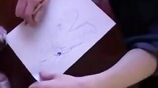 Instead of lessons, the guy fucked his mother in pantyhose