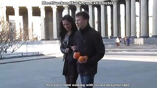After a romantic dinner, the woman is passed with fire