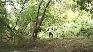 A girl was lost in the forest and had to surrender