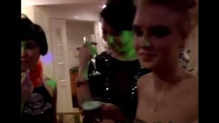 Sexual beauties fucked in an orgy at the party