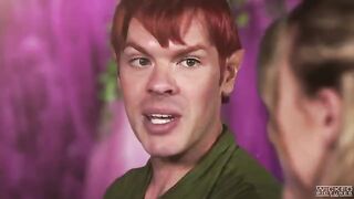 Peter Pan made a blowjob for two hot mermaids in steamy FFM action