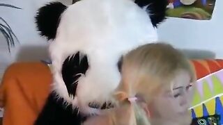 Sex with a guy in a panda suit, great fun