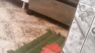 The black woman was passionately fucked by only one member in her wet pussy