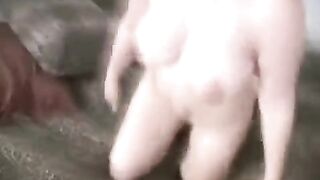 A husband got his dick sucked by his wife, who loved doing blowjobs