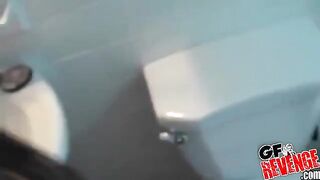 Home suction with a nice butt, straight from the toilet