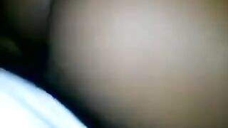 A beautiful black woman has a tight pussy crotch