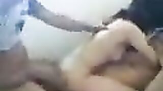 Two members fucked a young Asian beauty in an intense threesome