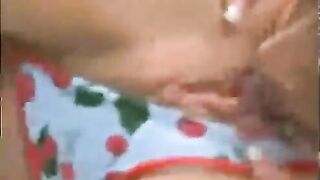 A mature woman has a hard lesbian sex with a nice beauty