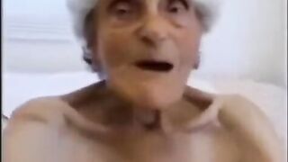 Old lady gets her pussy smashed in a shocking scene