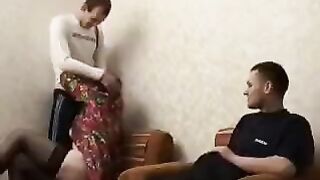 Mature beauty Reya Lovenlight fucked by her son's friend