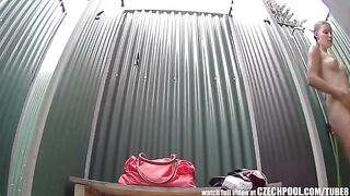 A secret camera was put in a girl's shower room