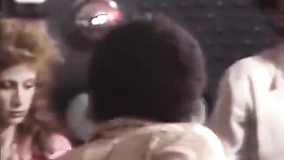 Retro swingers fuck like parents in a wild orgy, reminiscent of a hardcore group scene