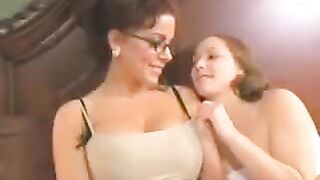 A sweet lesbian sex of a mother and her daughter