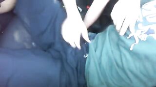 Blonde girl couldn't resist and started sucking in the car