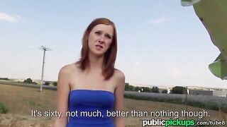 Redhead girl fucked outdoors in a haystack - Eporn
