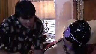 BDSM game with a big tits adult mistress