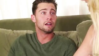 A masseur pushed his cock in the wet pussy of a sexy blonde