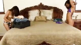 Asian beauties are licking each other’s pussies with intense pleasure in this steamy scene