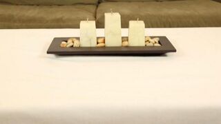 Finger fucking of the client by Chloe Amur under the table