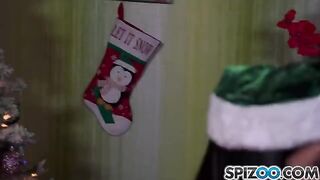 Two Snow Maidens fucked by a jolly Santa Claus in 4K