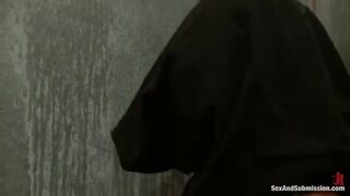 The pretty girl has a hard cock in her mouth, she cannot get rid of it