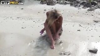 A couple has a private sex on the beach, captured in stunning detail