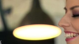 A cutie in stockings was fucked in her delicious ass