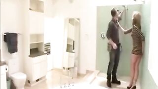 The wife got bored and had sex with plumbers while her husband watched