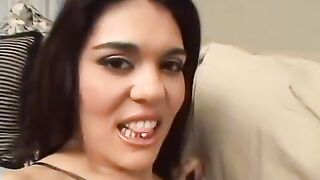 FMM threesome sex with double penetration and skirt fuck