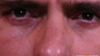 The handsome guy fucked a blonde athlete with big fake tits
