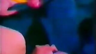 A man fucked two girls in this retro Italian porn video