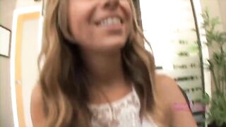 The breasts of a girl are shown but the tongue is in the mouth