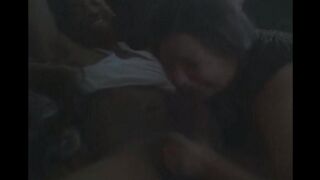The fat woman is being hit on, but she doesn't feel a thing